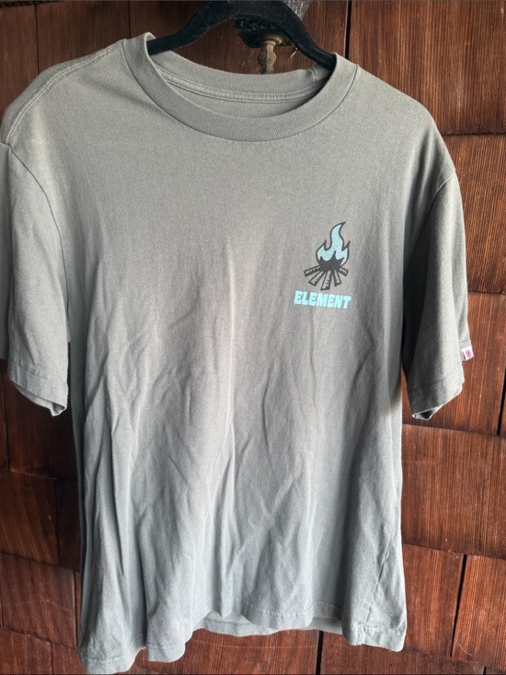 Element Sage Green Campfire Logo Tee
